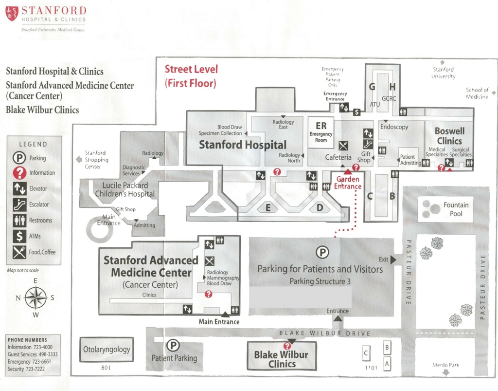 Some Links Of Interest Stanford Hospital Map 1024 